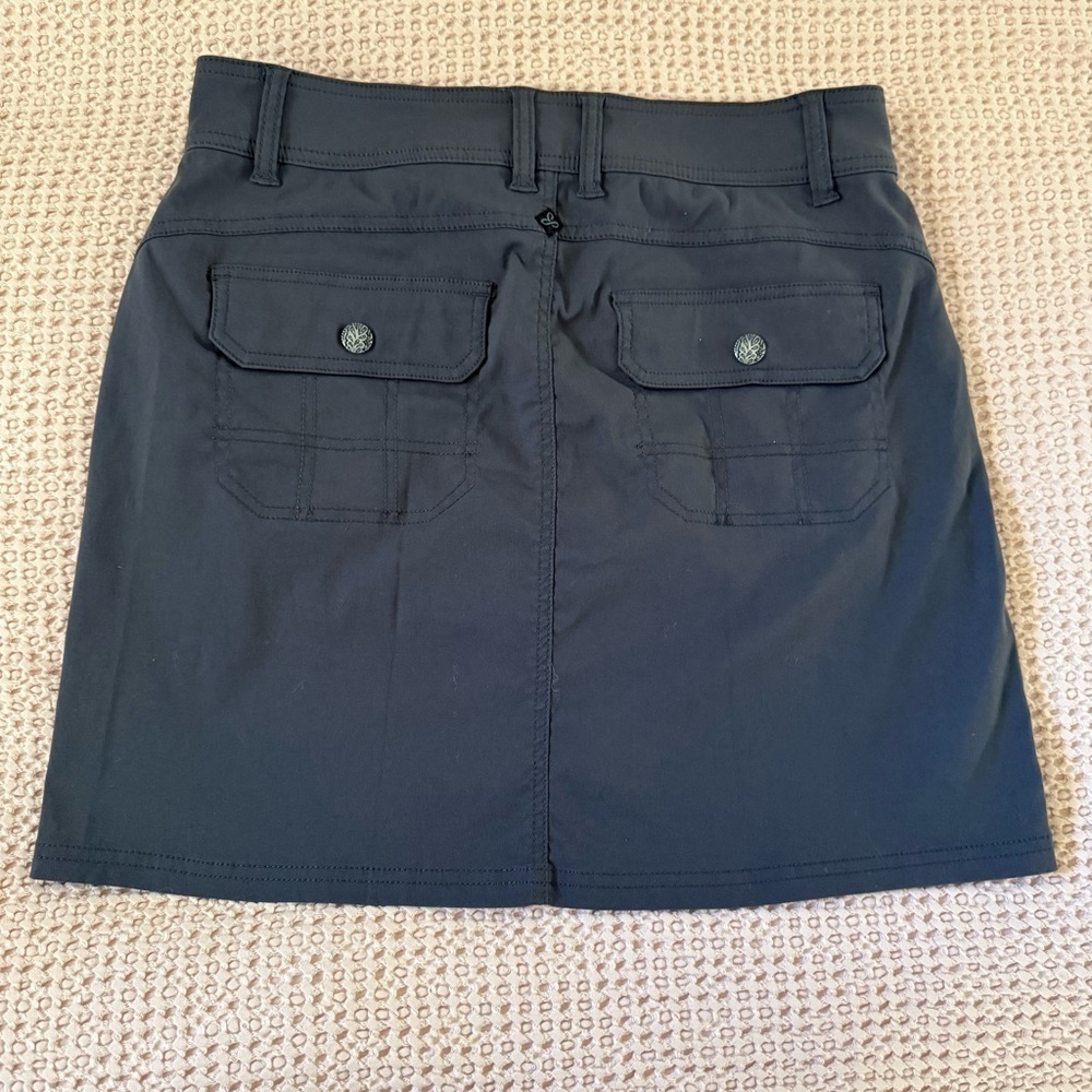 prAna Halle Skort Women’s 8 Moonrock Gray Stretch Hiking Skirt - Picture 5 of 11